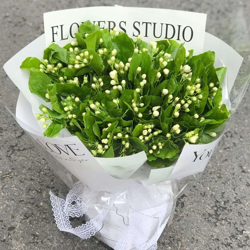 【茉莉海盐】1束茉莉小花束告白清新花礼表白礼物生日鲜花店送花上门送女友MO/XZ
