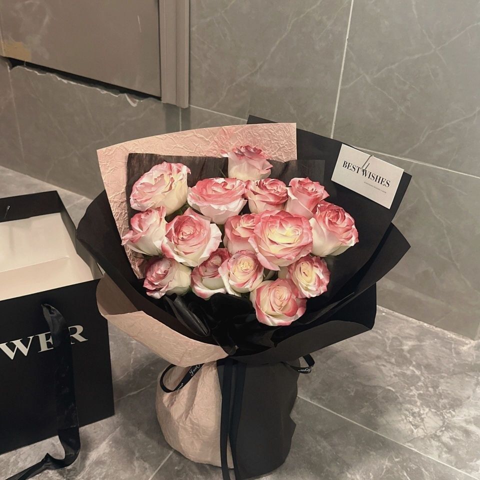 【凡尔赛】16枝凡尔赛复古红网红花束生日鲜花送闺蜜送女友送老婆送朋友花店鲜花送货上门