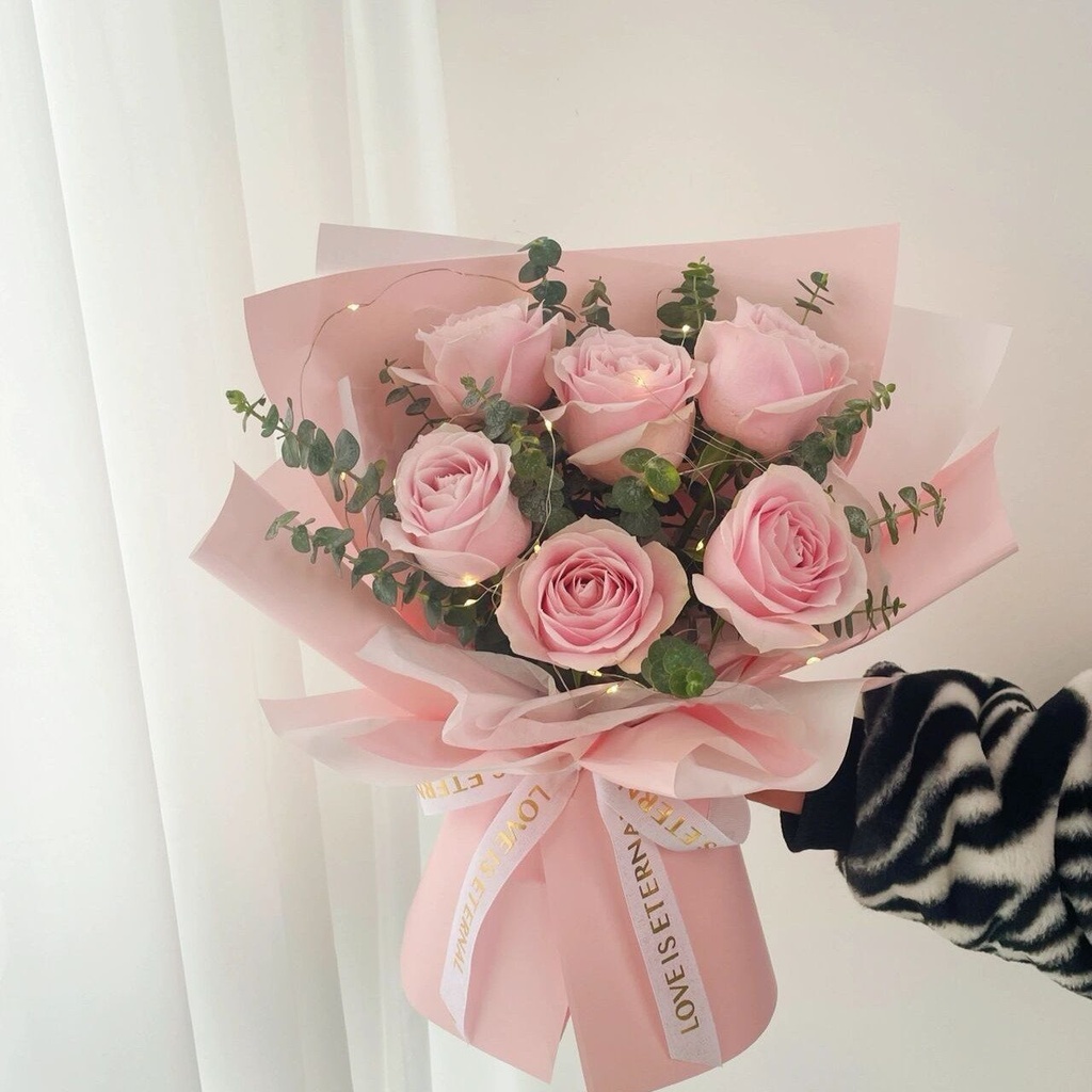 【花样年华】6朵粉玫瑰精品花束生日鲜花送闺密送女友送老婆鲜花花店送花上门