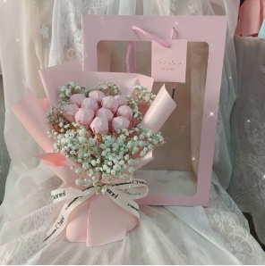 【童趣快乐】11颗棒棒糖花束送手提袋送女友送老婆花店鲜花送花上门