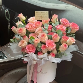 【爱莎公主】33朵爱莎玫瑰抱抱桶花束生日鲜花送女友送老婆送闺蜜花店鲜花送花上门