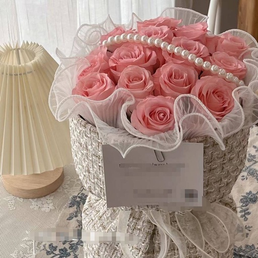 [HZY000048] 【浪漫记忆】11枝粉玫瑰小香风花束生日鲜花送女友送老婆送闺蜜送朋友花束花店鲜花送花上门