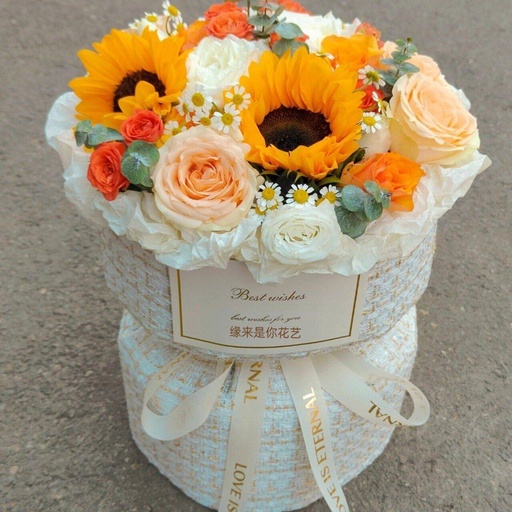 [HZY000089] 【心似骄阳】3枝向日葵花束生日鲜花礼物送老婆送女友送闺蜜花店送货上门