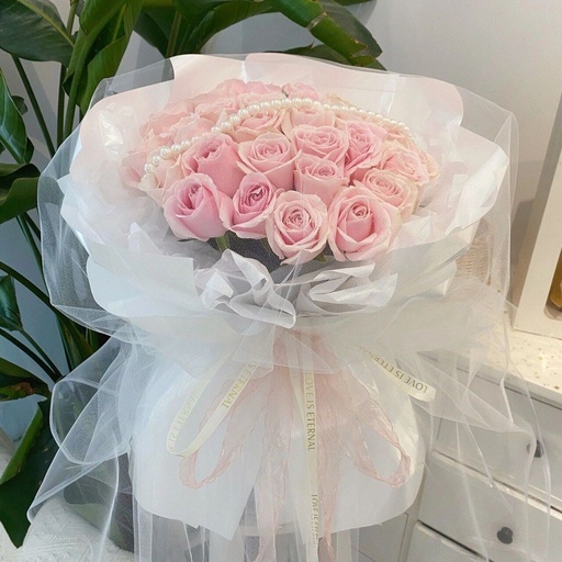 [HZY000128] 【仙女粉玫瑰】33朵粉玫瑰花束生日鲜花送女友送老婆送闺密送女神鲜花花店送花上门
