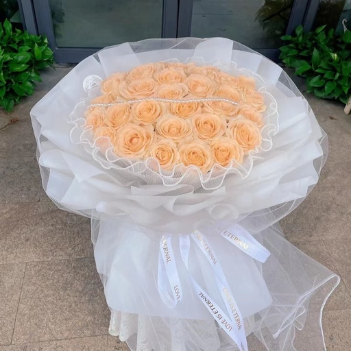 [HZY000423] 【仙女下凡】52朵香槟玫瑰鲜花花束送爱人附近花店送花上门
